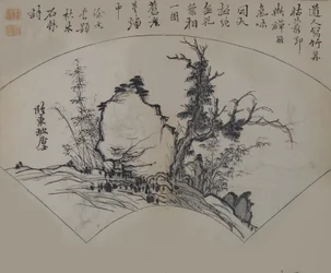 Old Tree, Bamboo, and Rock af Su Shi 1037-1101, som fortolket af Xu Wei ..., første udgave, 1679.