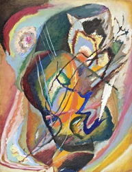 ""Improvisation Sans Tittare EEE"" (Untitled Improvisation EEE) af Painter Day Wassily Kandinsky (Au Wassily Kandinsky Au Kandinsky)