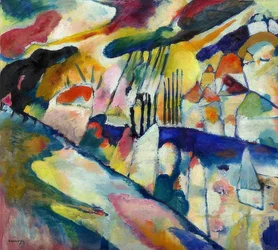 Landskab med regn, 1913