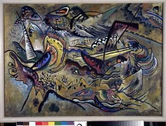 ""Syden"" (sydlig) Maleri af Vassily Kandinsky (eller Wassily Kandinsky eller Kandinskyj