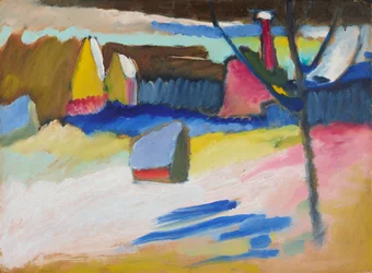 Murnau - Landskab med et bart træ