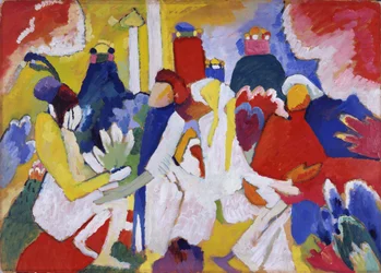 ""Orientalsk"" maleri af Vassily Kandinsky (eller Wassily Kandinsky eller Kandinskyj