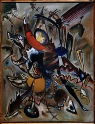 ""Maleri med punkter (komposition N. 223)"" Peinture de Vassily Kandinsky (ou Wassily Kandinski eller Kandinskij)