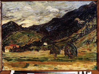""Landskab"" Maleri af Vassily Kandinsky (eller Wassily Kandinsky eller Kandinskyj