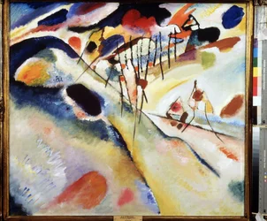 ""Landskab"" Maleri af Vassily Kandinsky (eller Wassily Kandinsky eller Kandinskyj