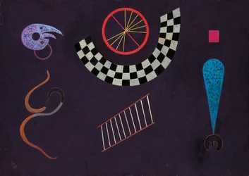 Bånd med firkanter af Wassily Kandinsky (1866-1944)