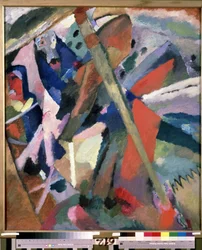 ""Saint George"" Maleri af Vassily Kandinsky (eller Wassily Kandinsky eller Kandinskyj