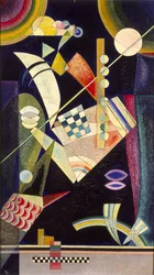 ""Skarp hårdhed"" Peinture de Vassily Kandinsky (ou Vassily Kandinsky eller Kandinskij
