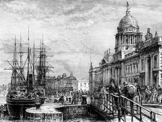 Dublin, Irland, 1800-tallet.