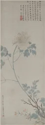 Peony, Hanging Scroll, 1532 (blæk og farve på papir)