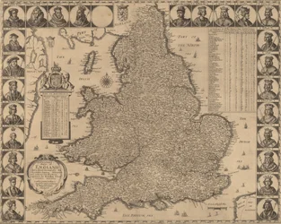 Et nyt og nøjagtigt kort over England, 1644.