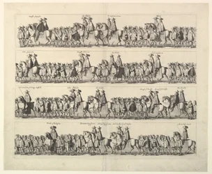 Kroningsprocession for Charles 2. gennem London, 1662.