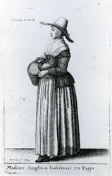 Engelsk landkvinde, 1643