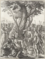 Hyrden Meliboeus dømmer hyrdernes Corydon og Thyrsis spil Værker af Virgil (serietitel)