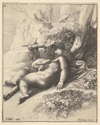 Spædbarnet Herkules i søvn, 1625-77.