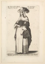 Den førende Antwerpske kvinde, den tæmmede Gentlewoman af Antwerpen i huslig dragt..., 1625-77.