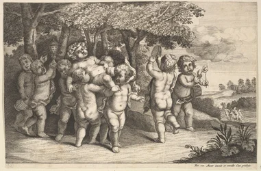 Ni små drenge, 1625-77.