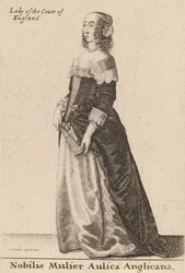 A Noble Lady of the English Court, 1643.