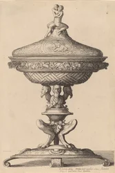 Udsmykket bæger, 1642.