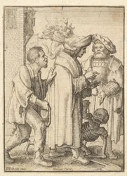 Rig mand, fra Dødedansen, 1651.