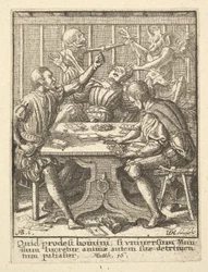 The Gamesters, fra Dødedansen, 1651.