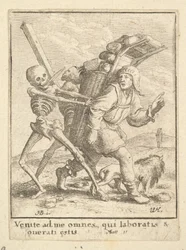 The Pedlar, fra Dødedansen, 1651.