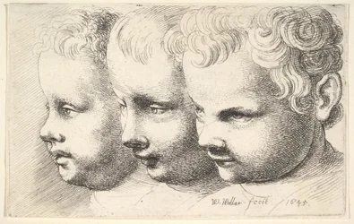 Tre barnehoveder