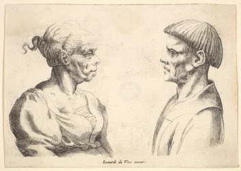 To hoveder, 1625-77.