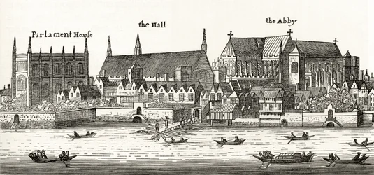 Westminster i 1647, fra "London Pictures: Drawn with Pen and Pencil