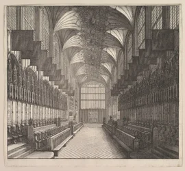 Windsor Castle, St. Georges Chapel, Kor, 1663.