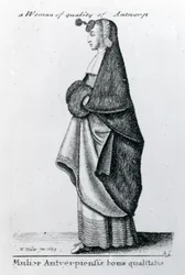Kvinde af kvalitet fra Antwerpen, 1643