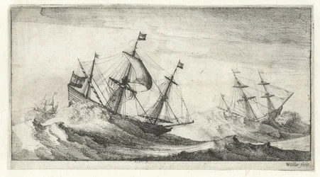 Sejlskibe i en havstorm Seascapes (serietitel)