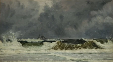 Rart vejr - Jyllands kyst, 1884.