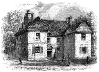 William Penns House, Philadelphia, Pennsylvania, slutningen af det 17.-begyndelige 18. århundrede c1880