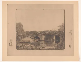 Brugge i Batavia Aan de Kali Besar te Batavia (original titel)