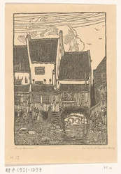 Huse ved havnen i Enkhuizen Gamle huse, Enkhuizen (original titel)