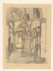 Interiør af Noorderkerk i Hoorn