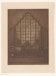 Interiør af Wijnand Otto Jan Nieuwenkamps studie på Het Marken i Edam I mit studie, Edam (original titel)