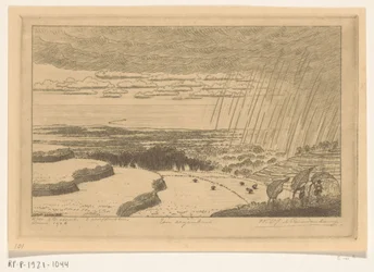 Nedbør over rismarkerne ved Gitgit på Bali A Rainstorm (original titel)