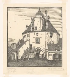 Fiskerihavn i Harderwijk Het Vischpoortje, Harderwijk (original titel)