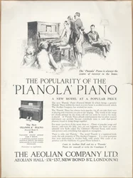 Aeolian Company Pianolas, 1920