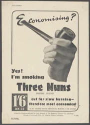 Three Nons Pipe Tobacco, ca. 1930