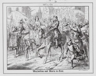 Ærkehertug Maximilian af Østrig og Maria af Burgund i Gent