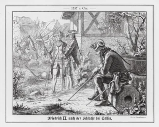 Frederik den Store efter slaget ved Kolin