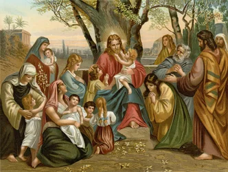 Jesus velsigner børnene