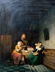 En musikfest (olie på lærred)