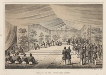 Fremsendelse af præsidentens brev, 1855