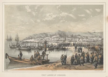 Første landing ved Gorahama, 1855
