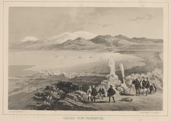 Hakodadi fra Telegraph Hill, 1855