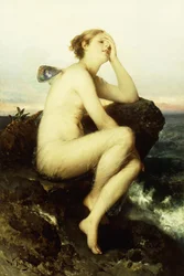 En nymfe ved havet,